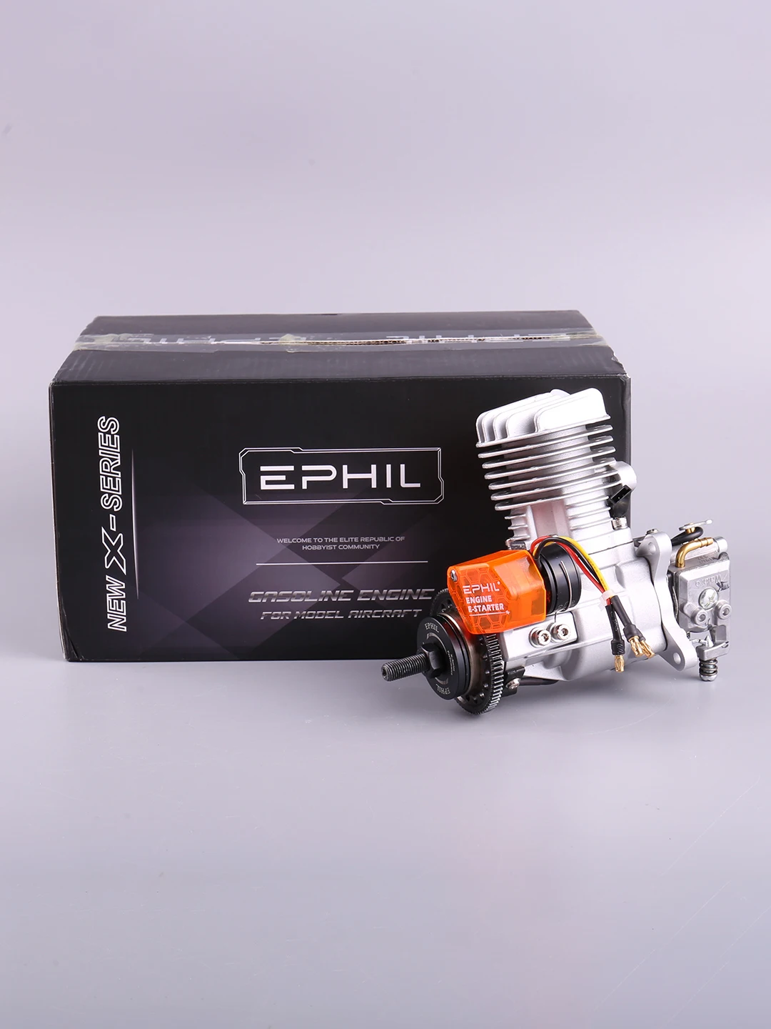 

EPHIL Power X-20cc-R Pro Model Aircraft Gasoline Engine Electric Starter Single Cylinder Two Stroke Rear Row