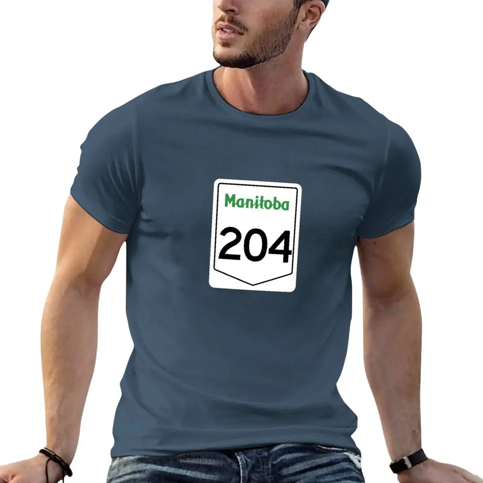 

Manitoba Provincial Highway 204 (Area Code 204) T-Shirt quick drying customs mens t shirts pack