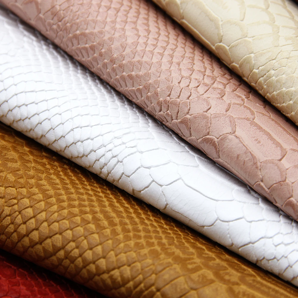David accessories 20*33cm Bump Snake Texture Artificial Synthetic Leather For Hair Bow DIY Projects Handbag Shoes,1Yc9634