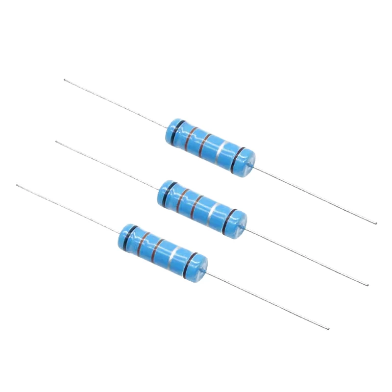 Metal film Resistor resistance 1K 1.2 1.3 3.3 10 22 33 120 360 18 390 470 82 R K ohm 10K 100K 1M 5W 1% 0.1R~10M 10pcs/lot metal film resistor metal film resistors