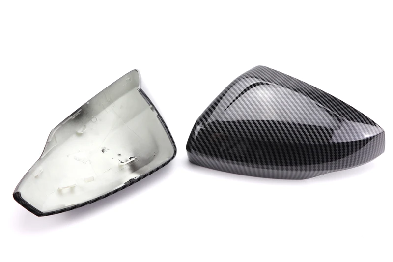 Für Audi A1 A 1 GB Sportback Citycarver Allstreet 2018–2023, Ersatz-Carbonfaser-Look, schwarze Rückspiegel-Abdeckkappen – Detail 20