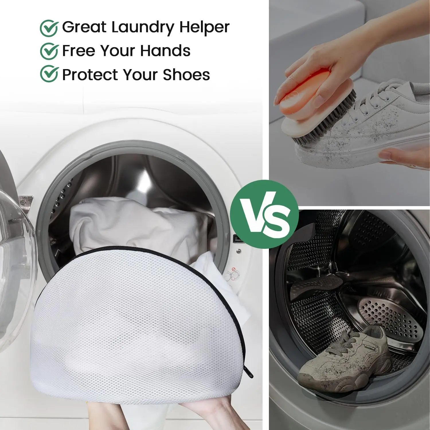 Laundry Bag Mesh Shoes Storage Organizer