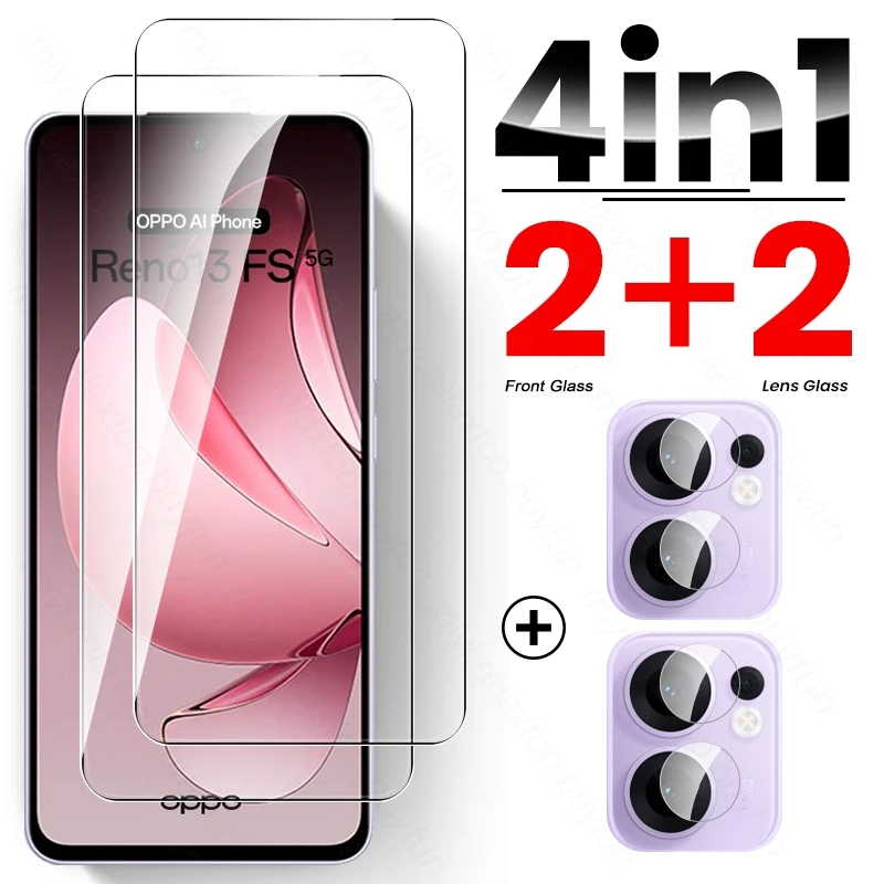 4-in-1 Clear Crystal Glass Screen Protector and Camera Lens Shield