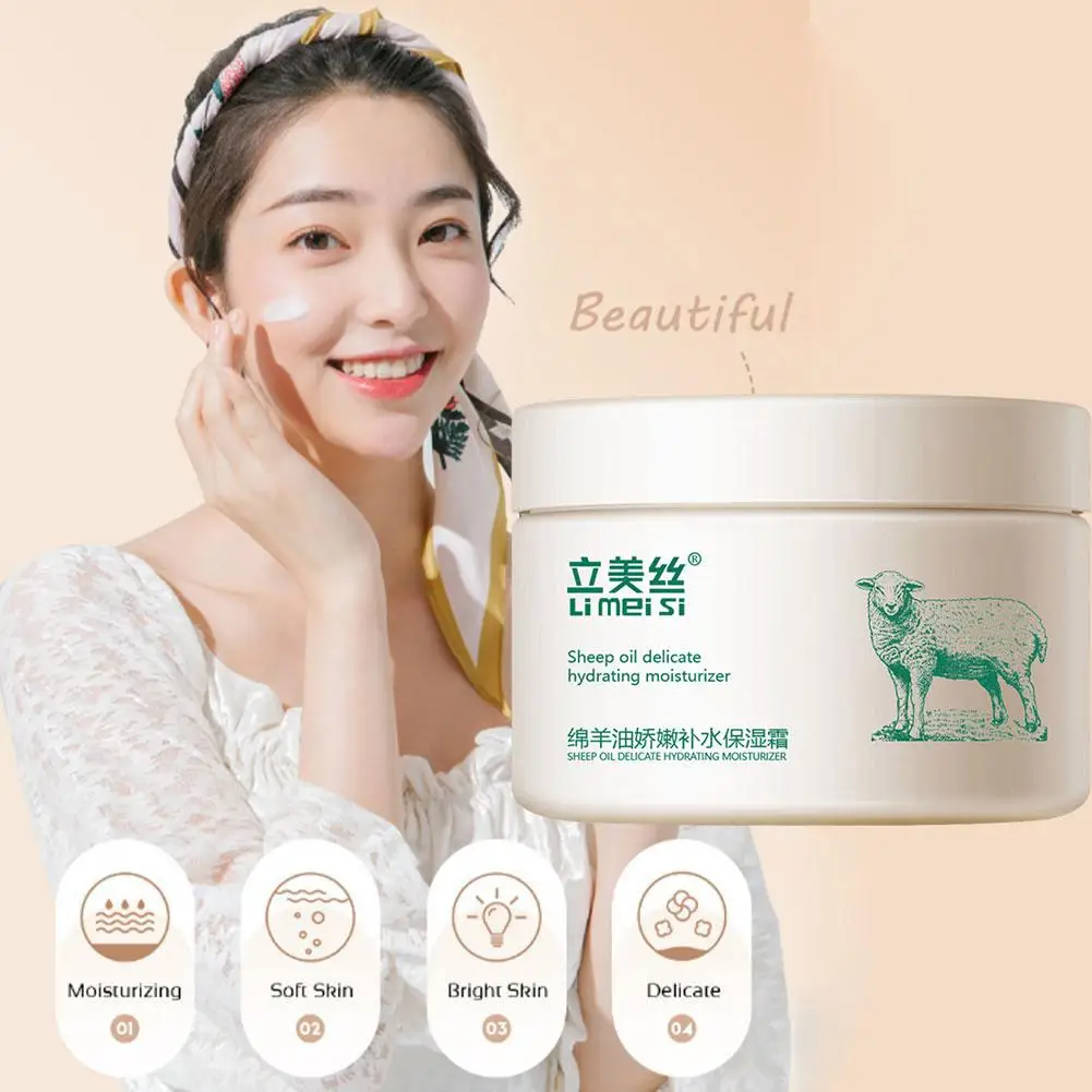 Lanolin Oil Sheep Cream Whitening Moisturizing Anti 120g Wrinkle Body Dullness Repair Skin Care Drying Nourish Winter Impro A0W9 men s real leather sheep skin full fingers unlined colorful winter autumn warm riding driving motorcycle gloves