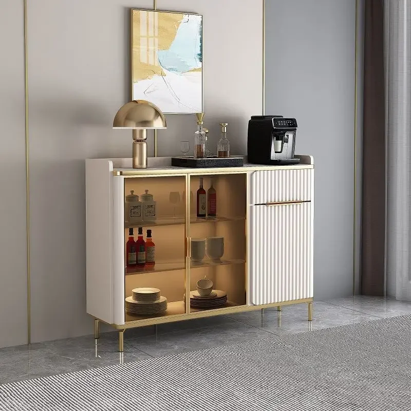 Sideboard Dining Room Shelf Furniture Kitchen Table Armoire De Cuisine et Prefab Coffee Bar Cabinet Modern Living Auxiliary