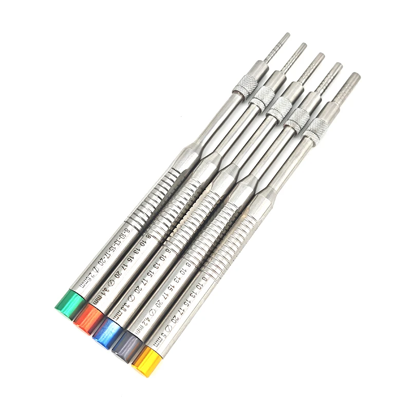 5 unids/set de osteotomas de elevación de seno maxilar para odontología, osteotomas en ángulo con punta cóncava, herramientas para elevador Dental, extrusora de hueso para implante