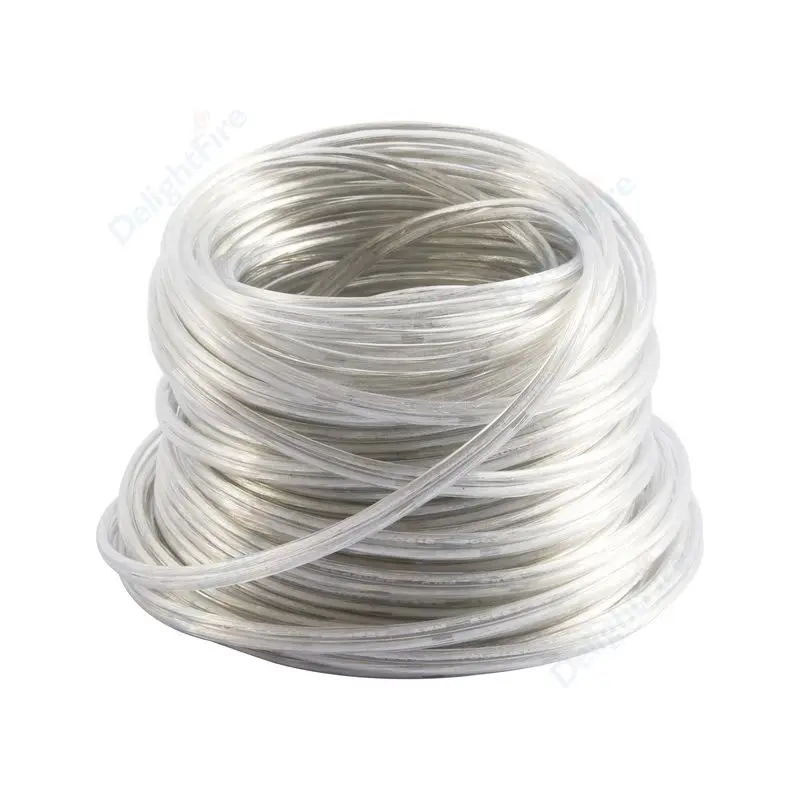 Transparent 2-Pin Speaker Wire for Audio and LED Systems
