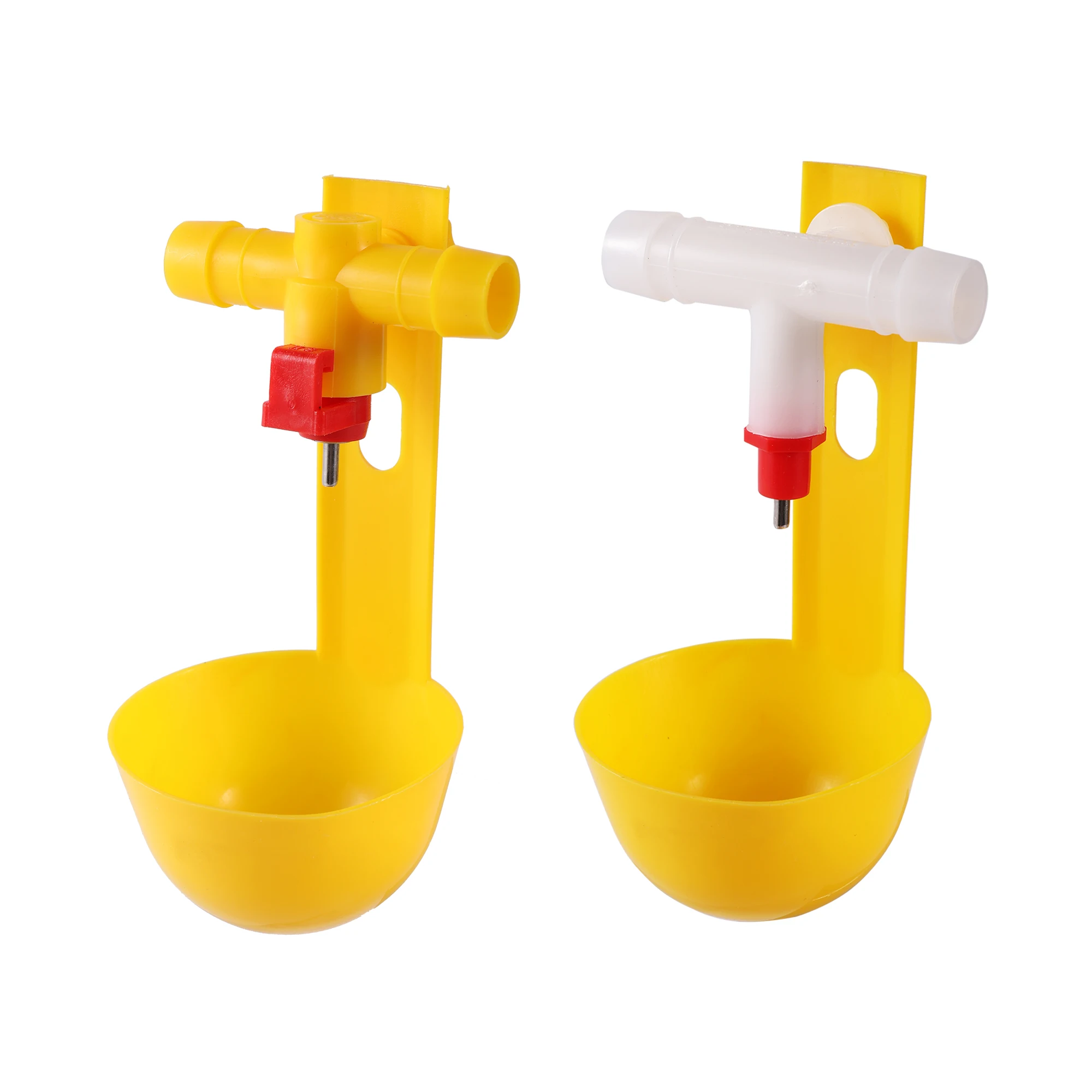 6 Sets Drinking Bowl For Birds Automatic Drinking Cup Chicken Farming Bird Drinker Tee Nipple Water Equipment