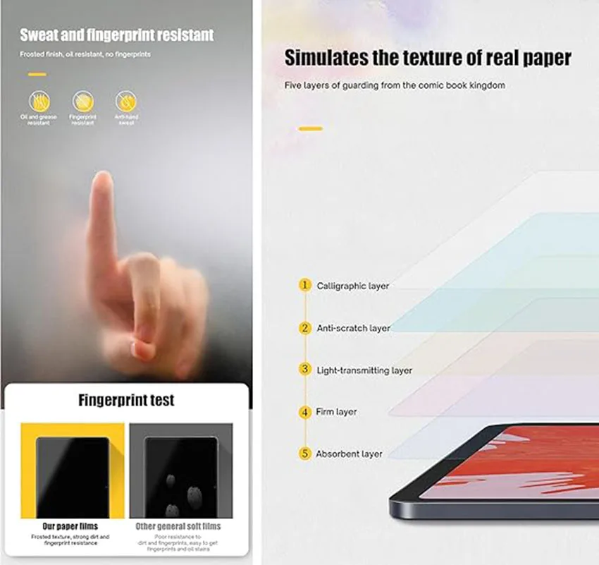 2-Pack Paper Screen Protector Film
