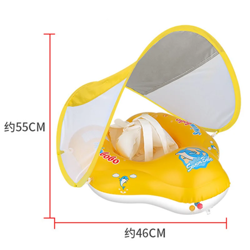 Baby Inflatable Swim Float with Sun Canopy 5