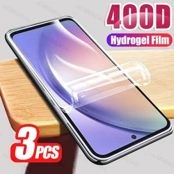 Ultimate 3 - Pack Full Cover Hydrogel Screen Protector Films - Hydrogel Film (Galaxy A8 2018)