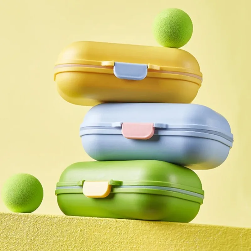 New Portable Soap Rack New Waterproof with Cover Container Travel Case Plastic Storage Box Bathroom Soap Holder