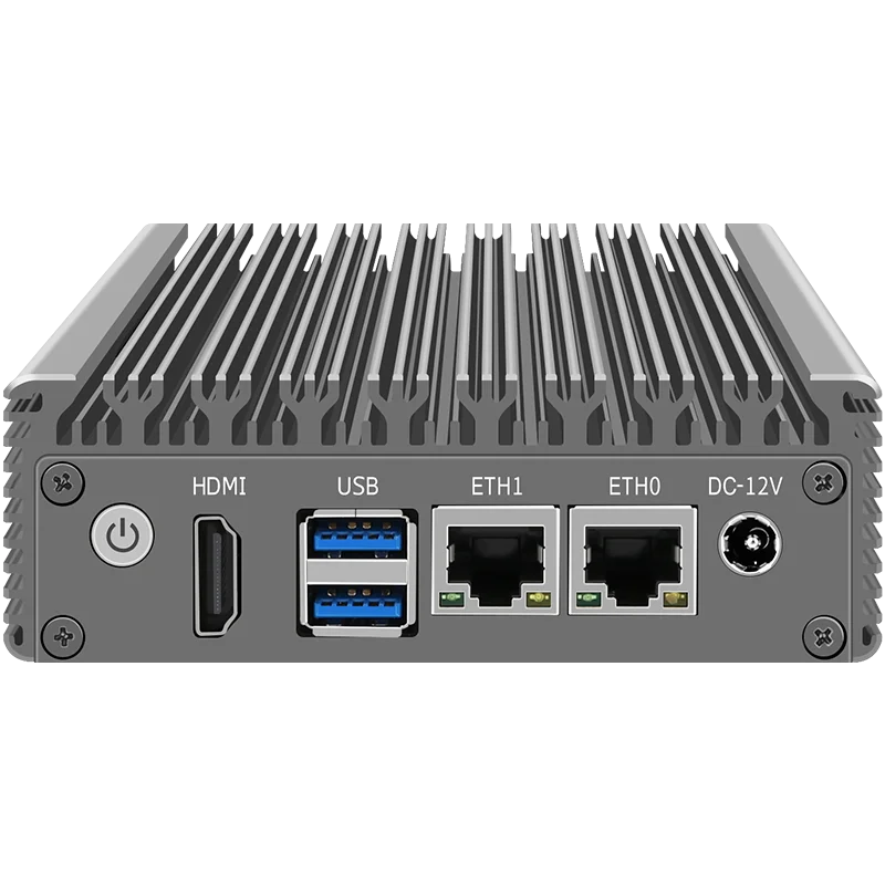 ERIAN-Mini PC 6W Intel N3050/N3160 Façades Core Façades Thread X86 Soft Router 2*1000M Lan Port HD-MI Sortie Metal Case PK G31