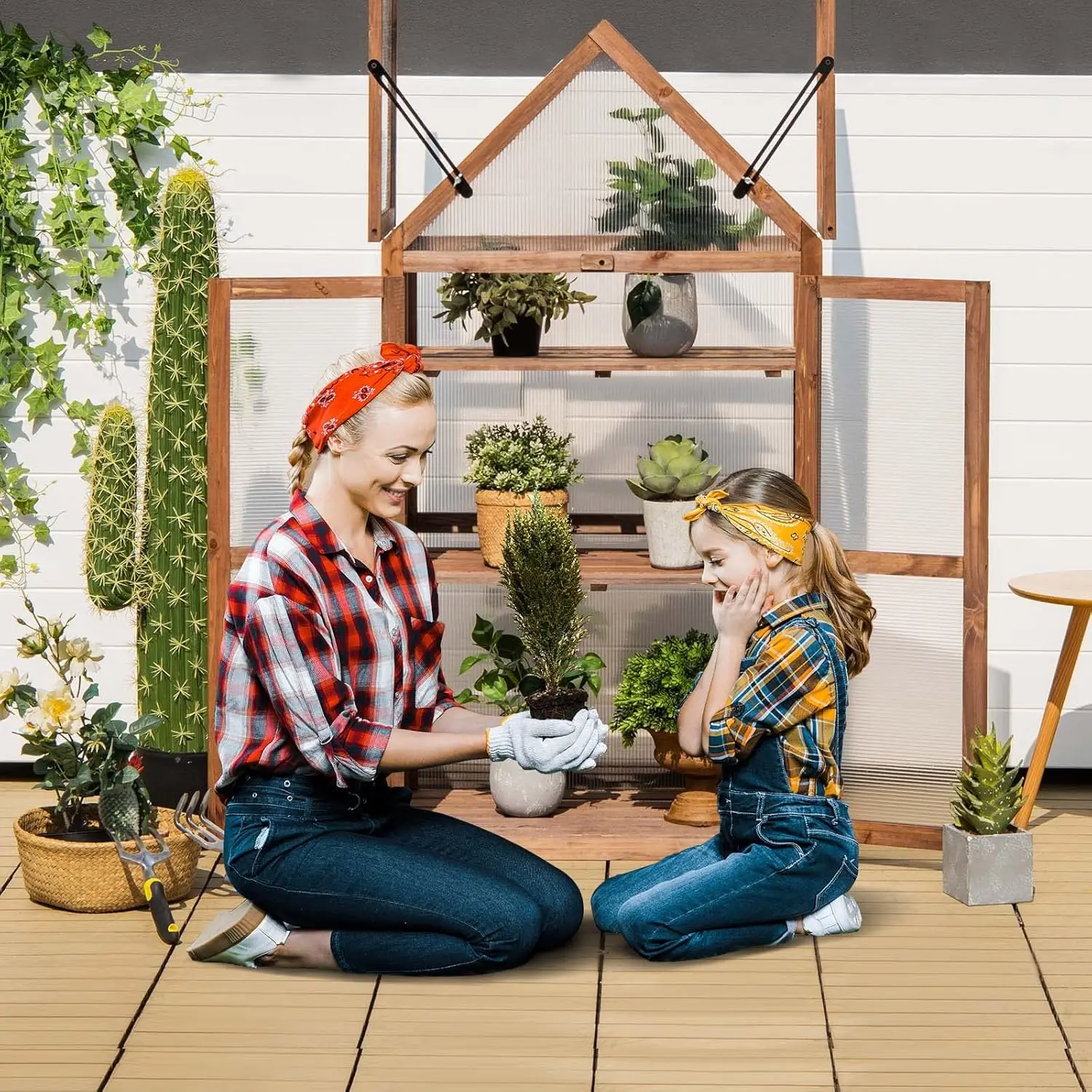 Giantex 3-Tier Garden Cold Frame 2