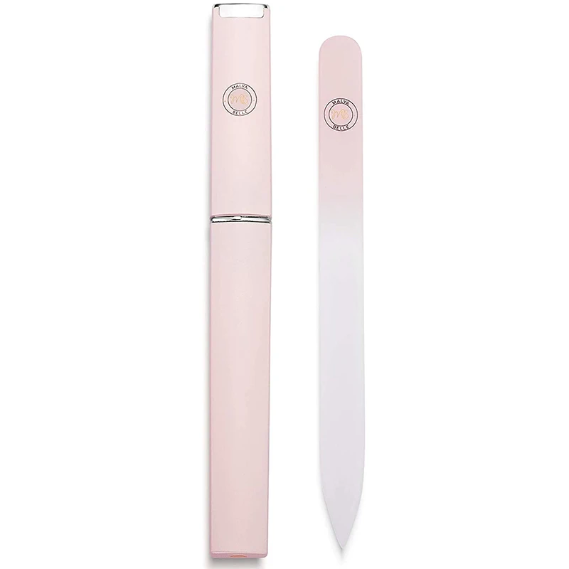 Best Crystal Glass Nail File Long Lasting Double Sided Tempered Glass Professional Salon Manicure/Pedicure Filing Tool