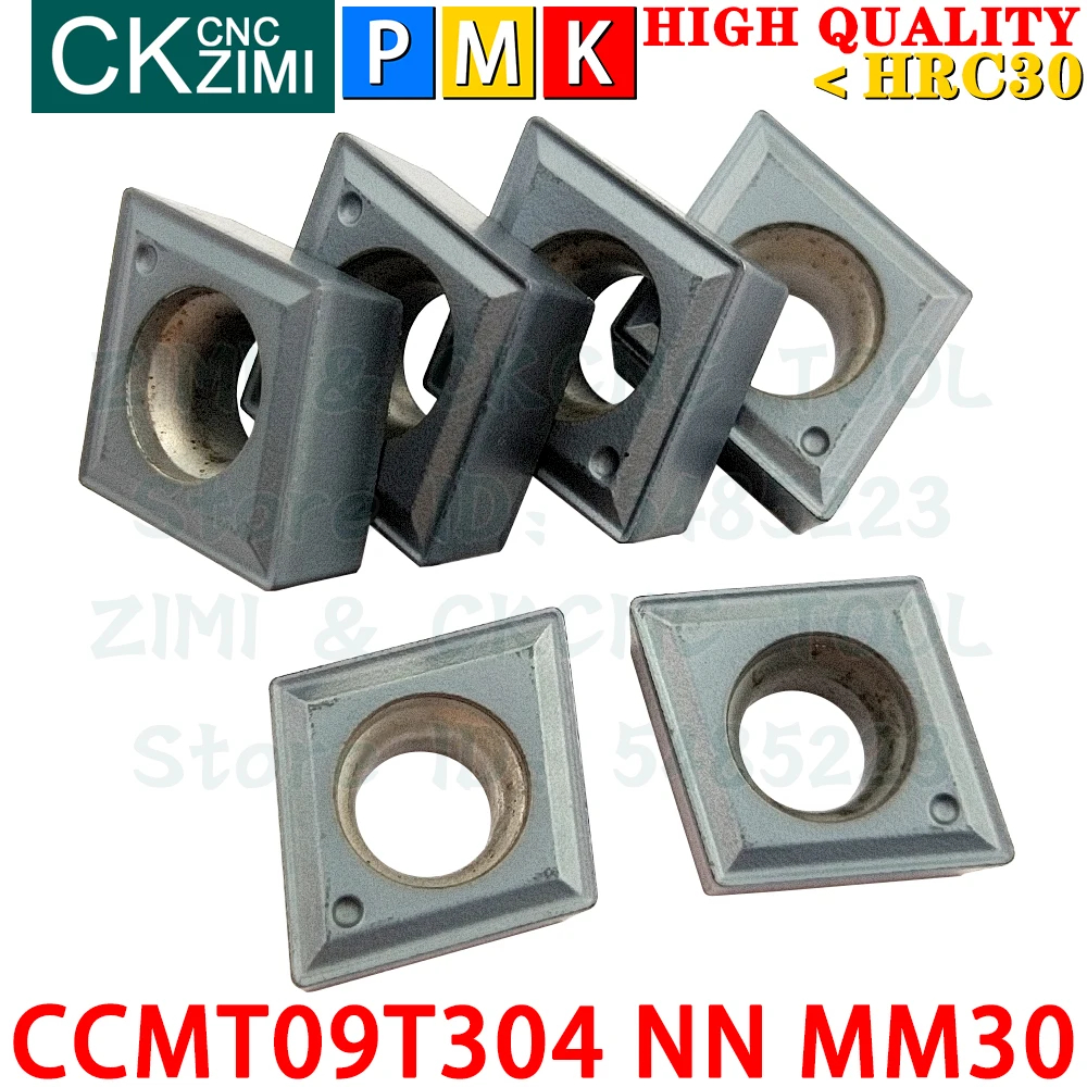 Ccmt09T304 Nn Mm30 Ccmt 09T304 Nn Mm30 Mm10 Inserti In Metallo Duro Inserti Per Tornitura Interni Esterni Utensili Utensili Da Taglio Per Tornio In Me