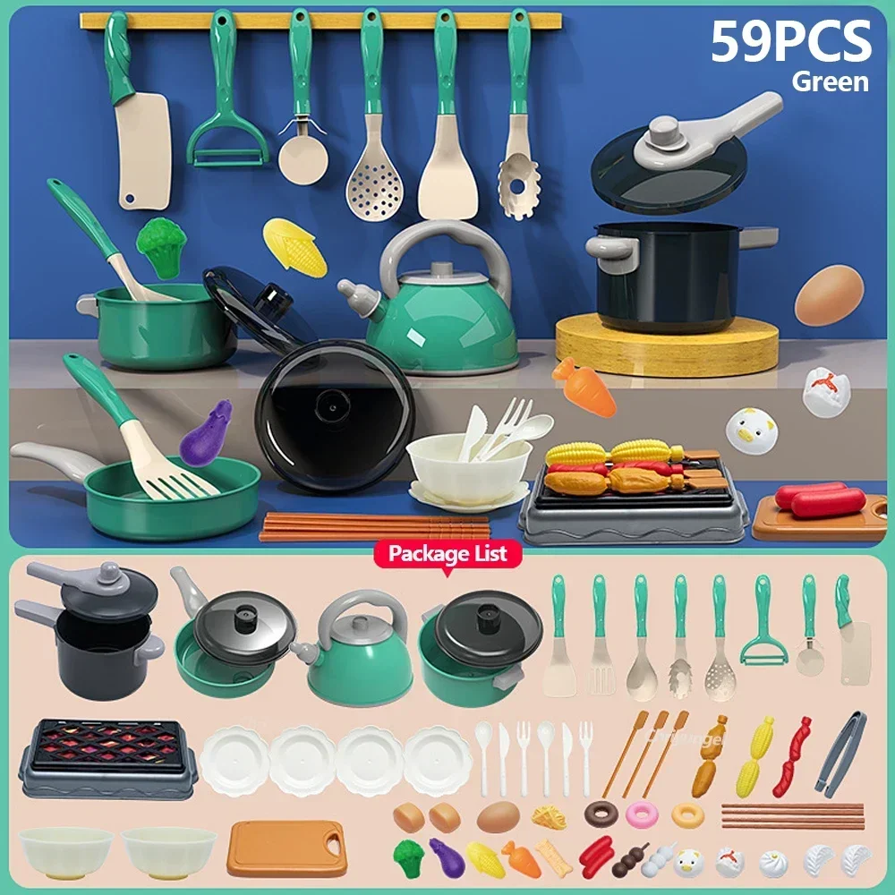 Ultimate Kids Kitchen Playset - Deluxe 92-Piece Pretend Cooking & Food Toy Kit