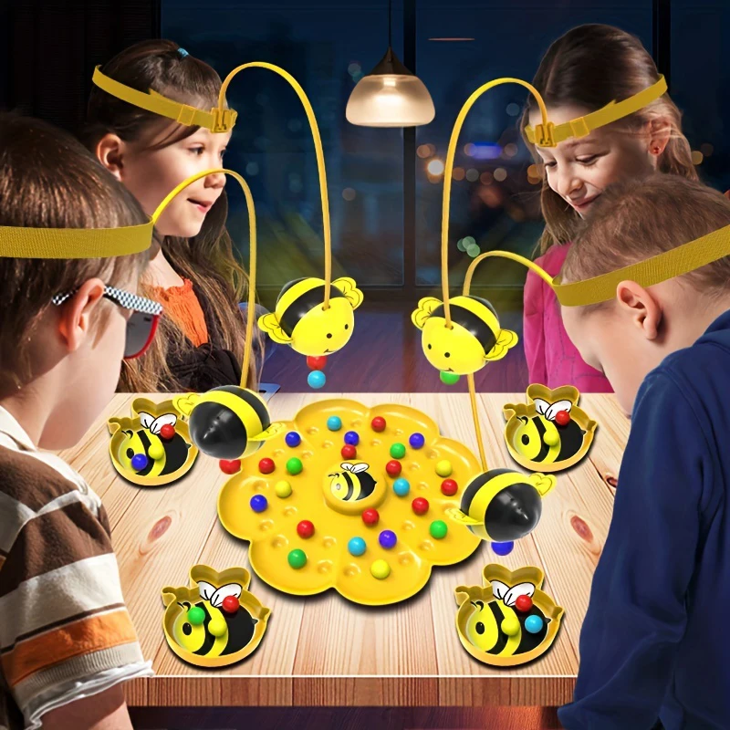 Board Game Little Bumblebee Multifunctional Board Game Puzzle Fishing Toys Interactive Educational Toys For Kids Christmas Gift Family Game