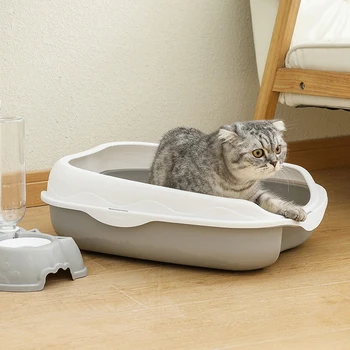 Semi-enclosed Spatter-proof Litter Box 1