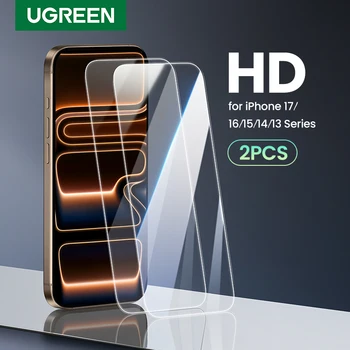 UGREEN 2PCS Screen Protector For iPhone 17 16 15 14 13 12 Pro Max Tempered Glass For iPhone 16 Plus Screen Protectors 15pro Film 1