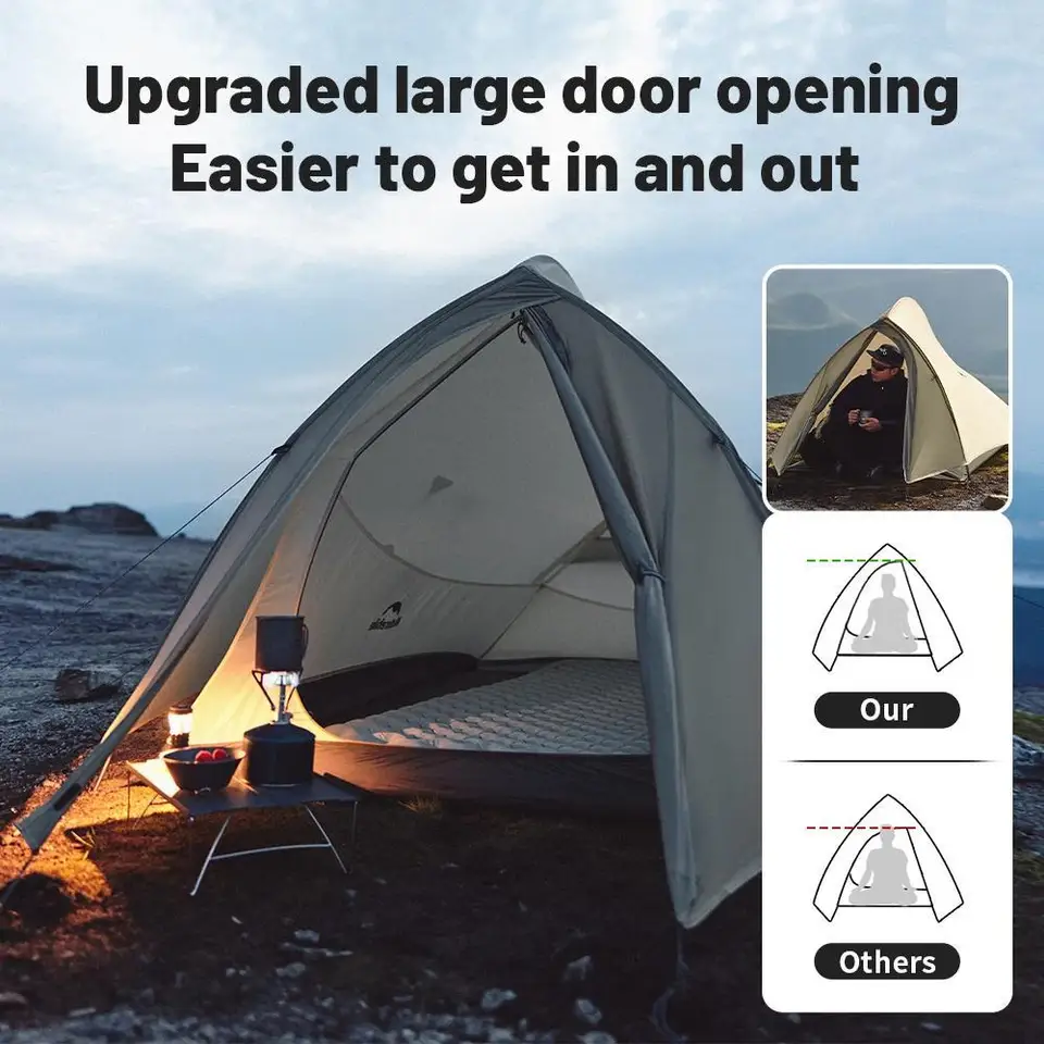 Naturehike CloudUp 2 アップグレードプロ 2 人用テント 20D 防水屋外