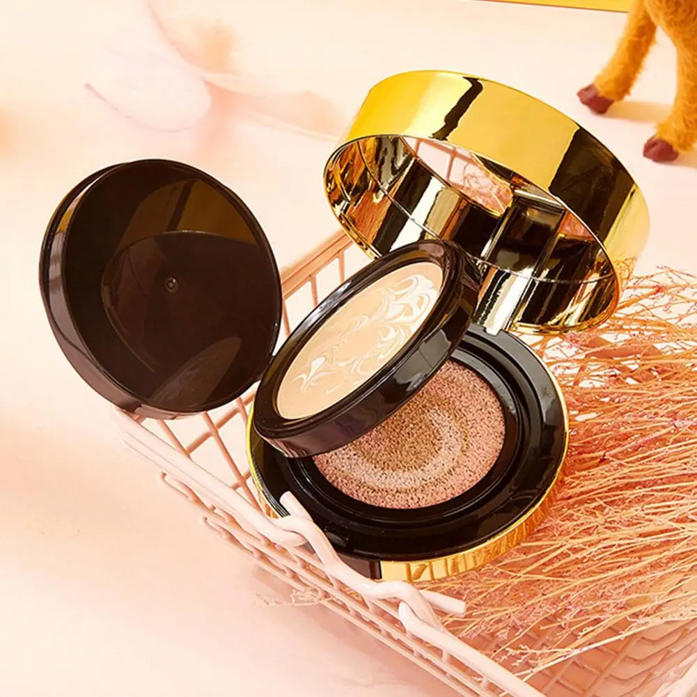 

Double Layer Air Cushion Matte Foundation Concealer Whitening Control Oil Makeup Long-Lasting Base Waterproof Face Moisturi R8I6