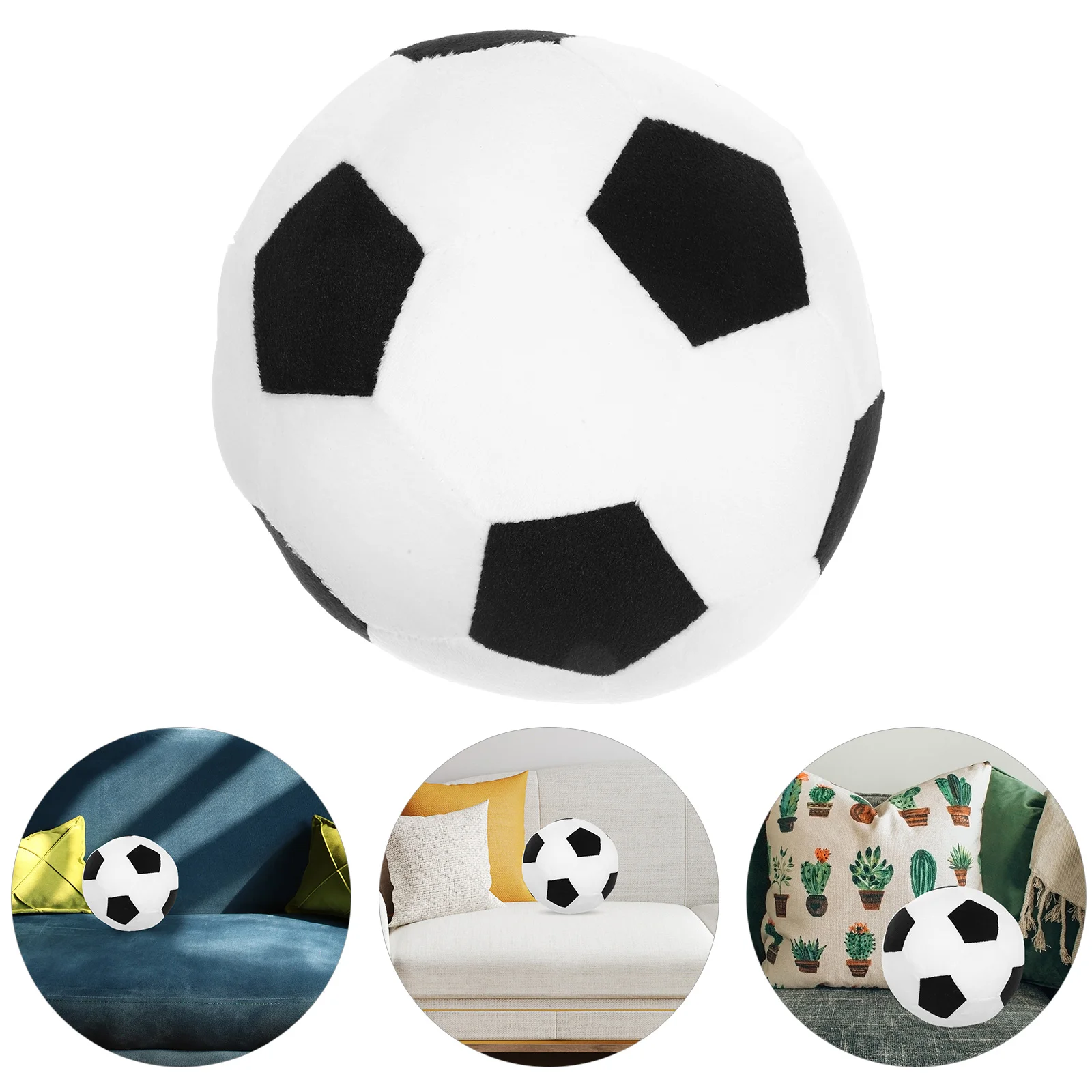 

Basketball Stuffed Plaything Football Plush Toys Creative Football Shaped Plush Toy Cartoon Football Plaything Stuffed Toy Gift
