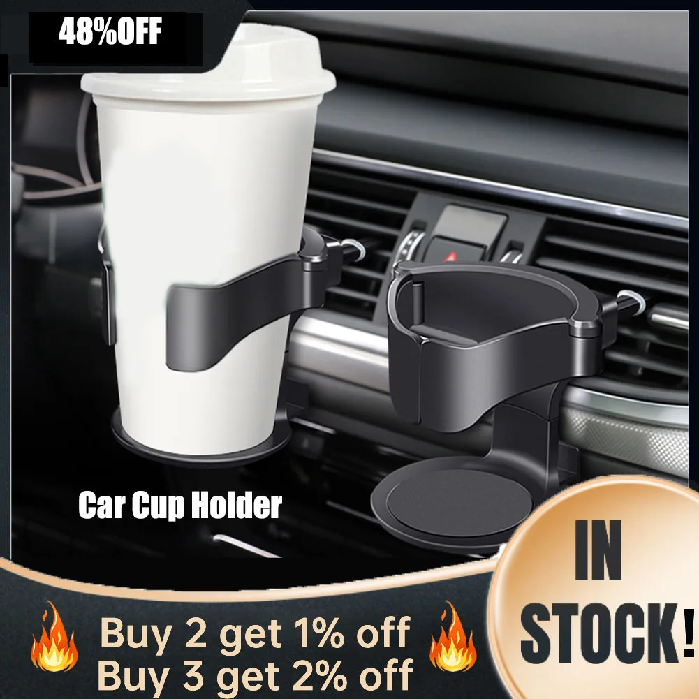 Car Cup Holder Air Vent Outlet Drink Coffee Bottle Holder For Water
