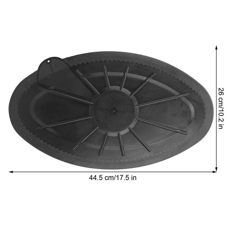 2X Deck Hatch Cover Boat Waterproof Round Hatch Cover Plastic Deck Inspection Plate For Marine Boat Kayak Canoe Marine