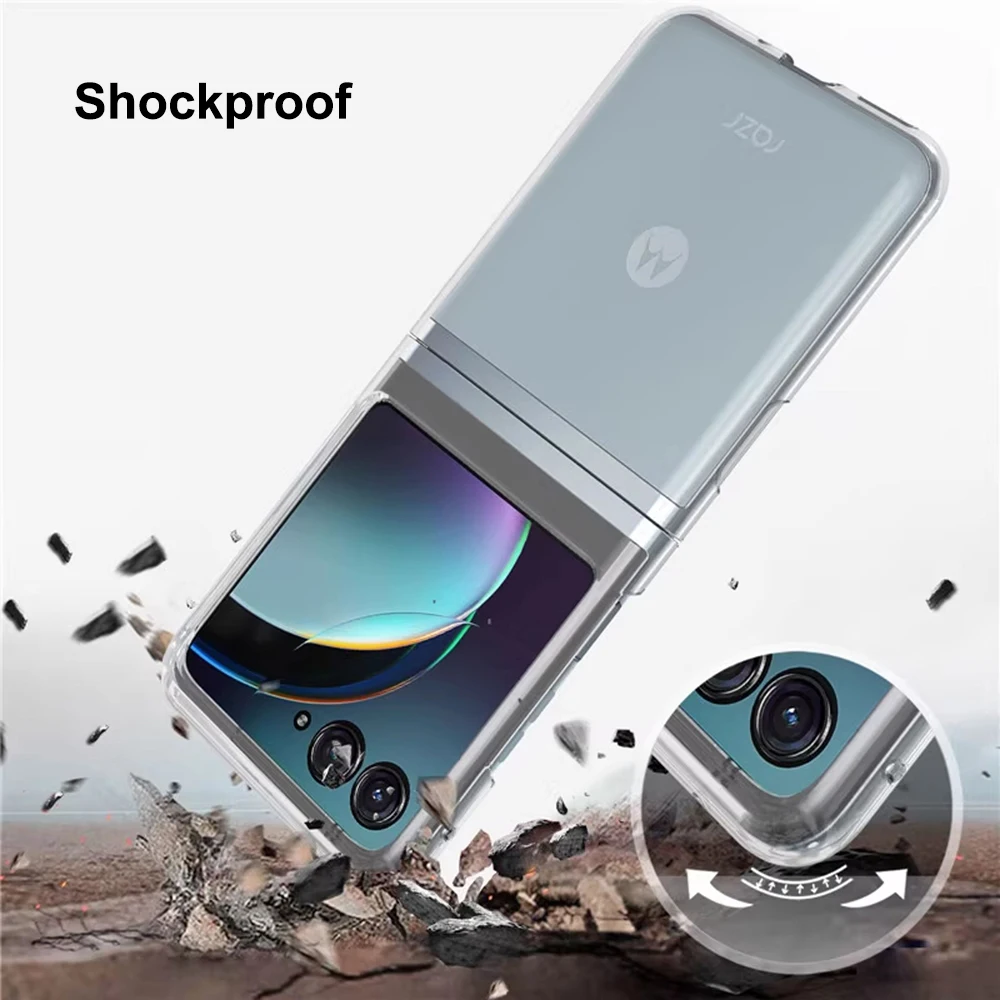 Crystal Clear Shockproof Case - Ultra Hard PC Transparent Shell, Anti-Yellowing Protection