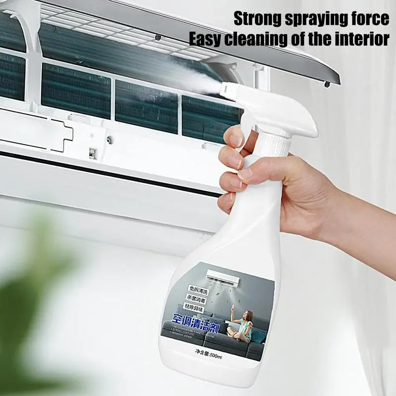 

500 мл пенообразующее средство для кондиционера, удаление запахов, очиститель кондиционера, спрей, многофункциональное средство для удаления пятен, грязь, агент для глубокой очистки