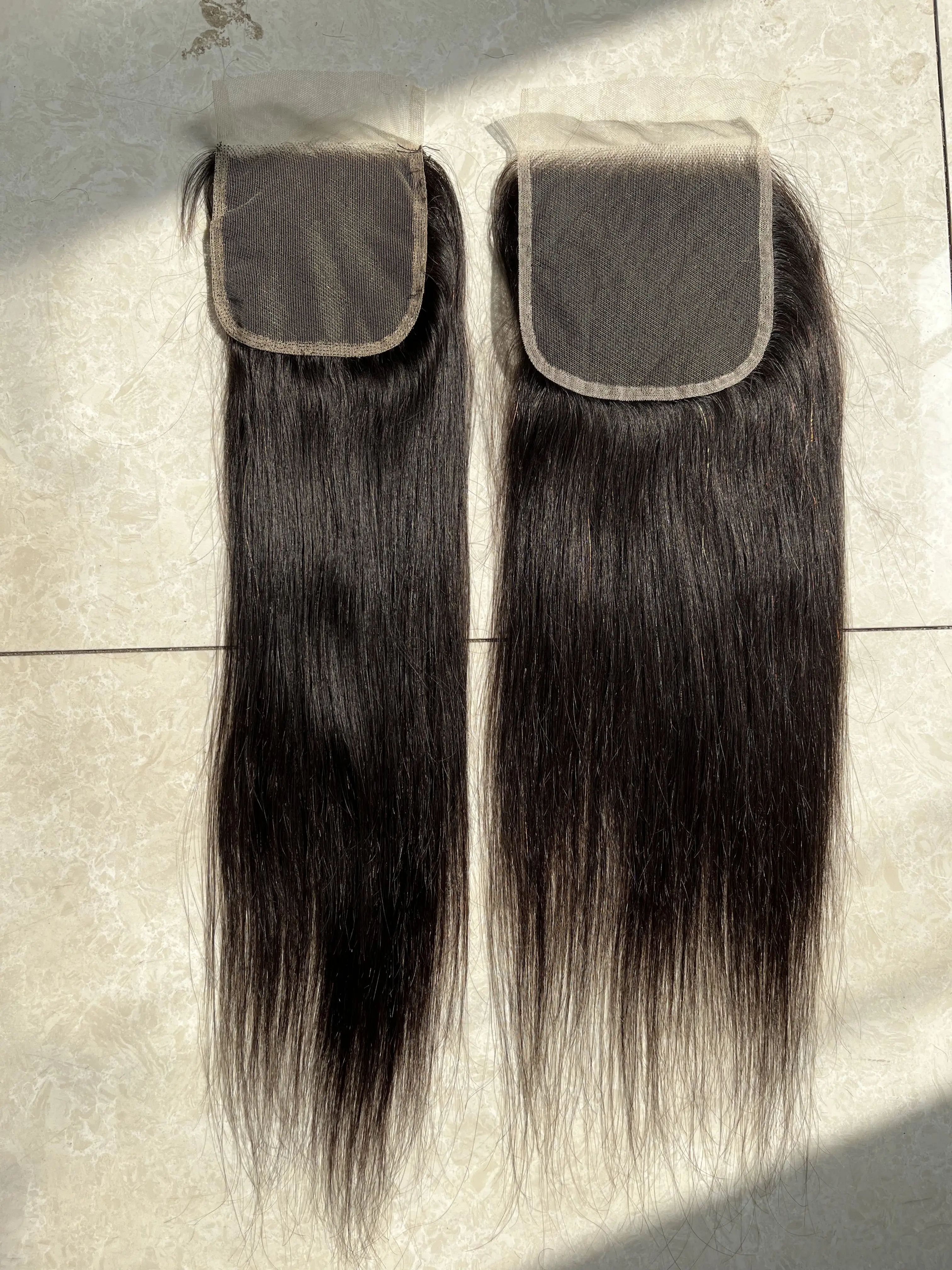 Straight Lace Closure Only Straight Human Hair Real HD Transparent Lace Frontals 4x4 Closure Human Hair Remy human hair lace closure