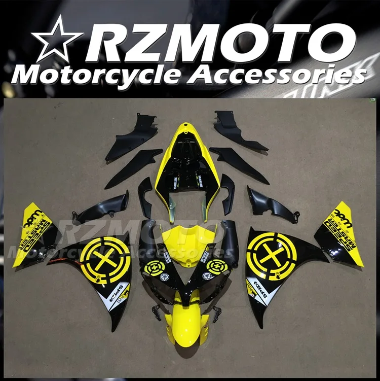 

Комплект обтекателей из АБС-пластика для мотоцикла и велосипеда, подходит для YAMAHA YZF1000 - R1 2012 2013 2014 12 13 14, черный, желтый