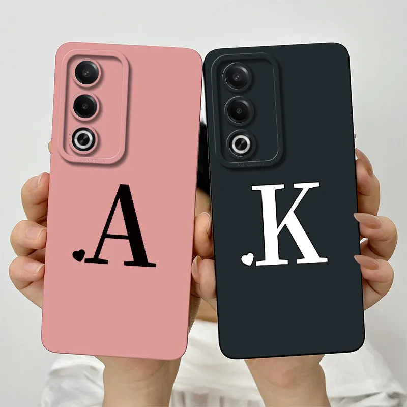 Chic Square Silicone Phone Case with Cute Letters Design