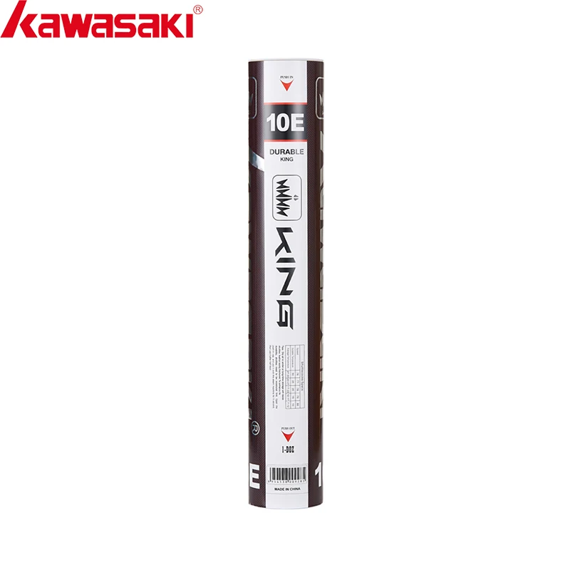 Kawasaki  Badminton Shuttlecock King 10E Goose  Feather Shuttlecock Training Sports Speed 76 77 Badminton Ball