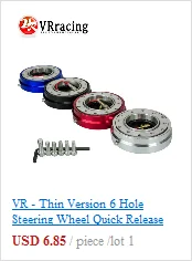 Neue Lenkrad Quick Release snap off hub adapter Lenkrad Hub Boss Kit: GOLD SCHWARZ ROT BLAU Silber VR3859 – Detail 10