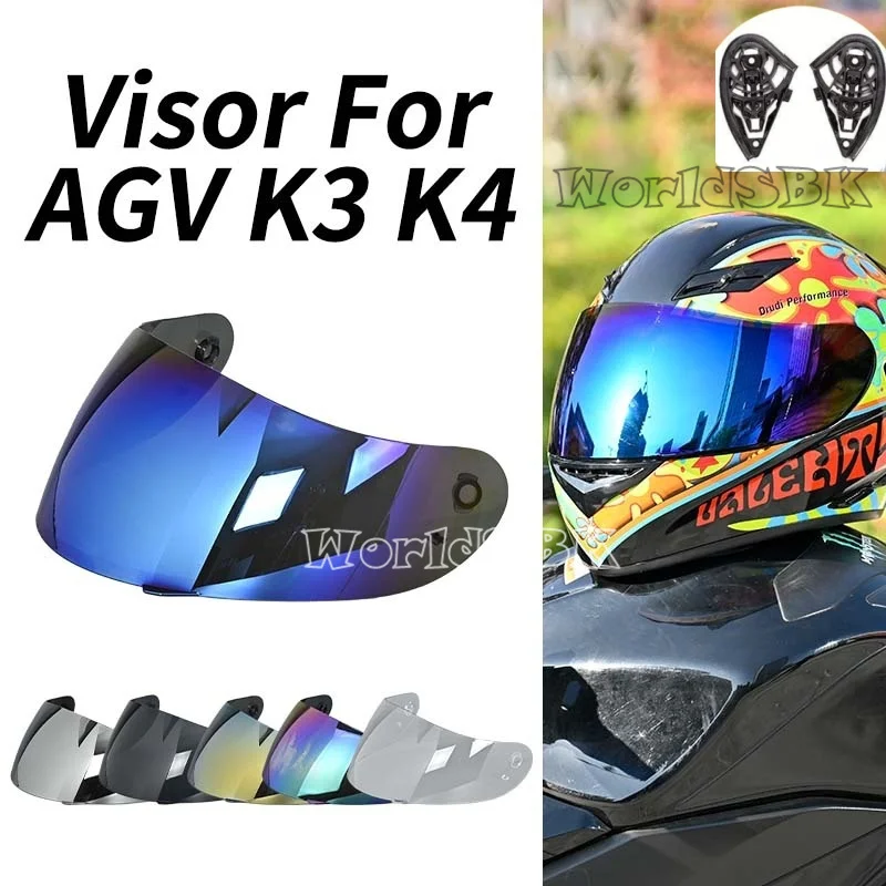 agv k3 mirror visor For E2206 Replacement – Tinted & Spectra Finishes - Daytime Use Series GT6-1 | GT6-2 Visor Fits