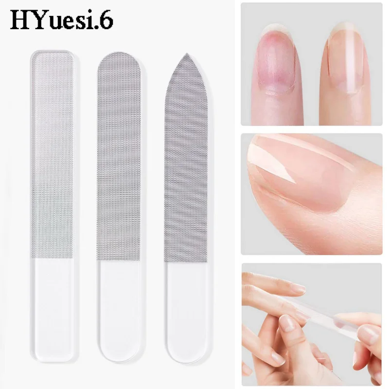ProfessionalNanoGlassNailFilesstripBabyDoubleSidedTransparent