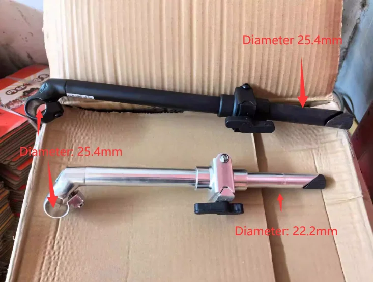 Potence VTT Trekking Newton Zoom réglable pour cintre de 25,4 mm