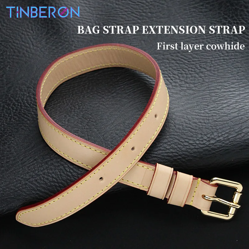 

TINBERON Bag Accessories Vachetta Leather Extension Bag Strap Retrofit Adjustable Extended Strap for Width 2CM Shoulder Straps