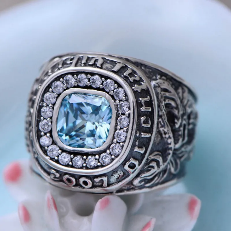 BOCAI S925 Sterling Silver Rings for Men 2023 New Men's Fashion