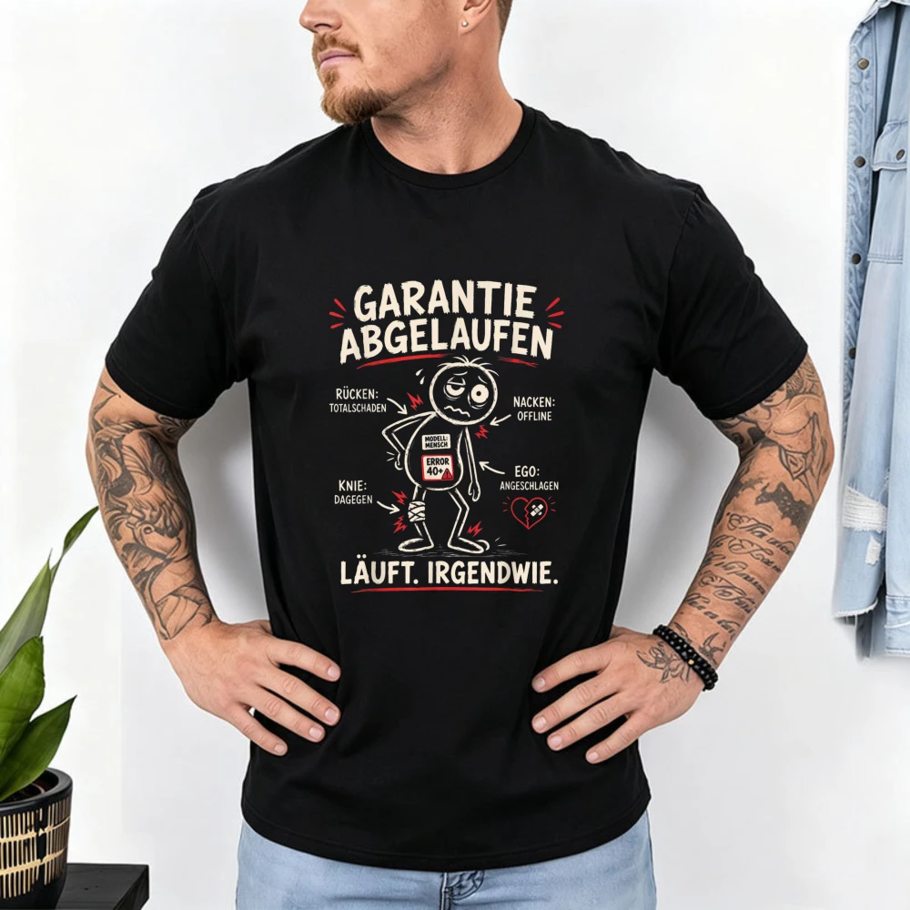 Aua Au Older Getting Older Man Old Lustiges Geburtstags-T-Shirt „Out of Warranty Aging Body Tees“ T-Shirt für Familienfeiern und Partys