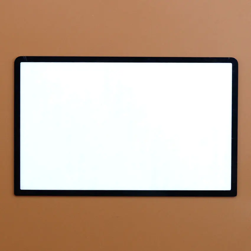 JCD Glass Top Front Screen Frame Lens Cover For 3DSLL 3DSXL New 3DSLL XL LCD Screen Mirror Protector Film Panel Cover w/ Adhesi