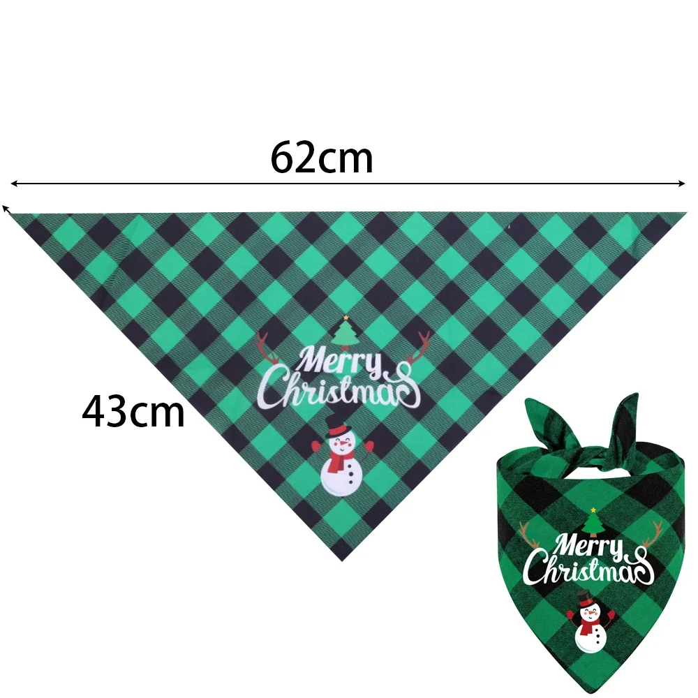 thumbnail image 1 of 20/10/1 piezas Bufanda triangular para mascotas para perros grandes Bandanas para fiestas navideñas para perros y gatos Patrón de letras de Papá Noel rojo Suministros para mascotas, 1 of 5