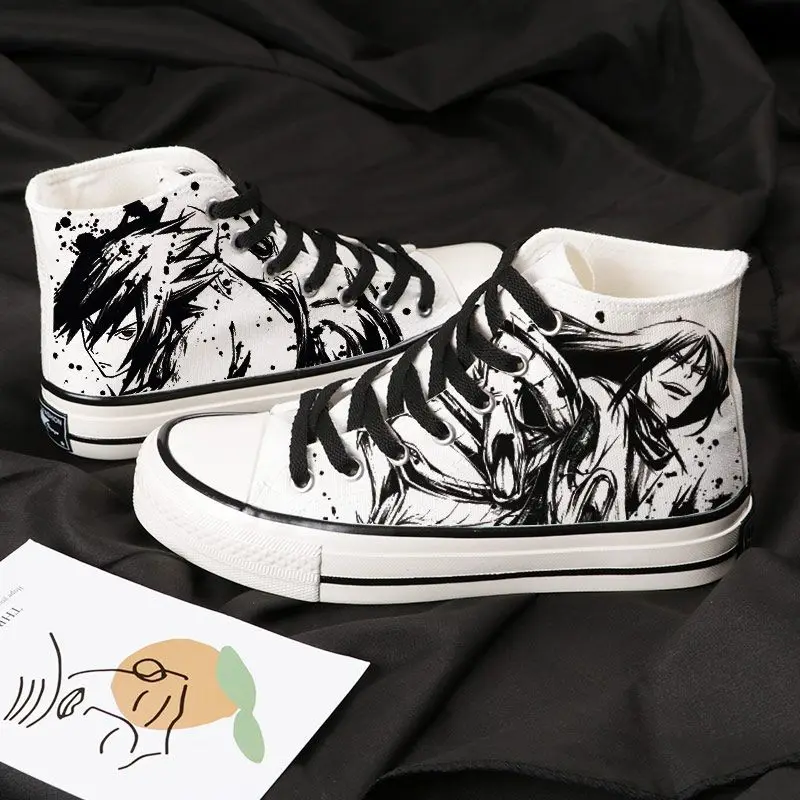 Zapatos de lona de Anime NARUTO Uzumaki Naruto para hombre