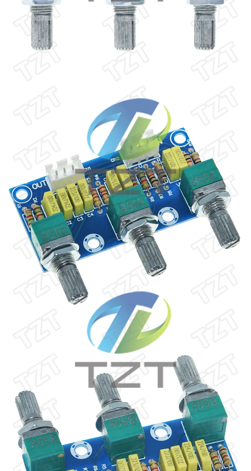 TZT 1/2/5PCS XH-M802 Verstärker Bord Hohe und Niederspannung Mixer Tone Board Lautstärkeregler Subwoofer PCB Einstellung Amplificador – Detail 5