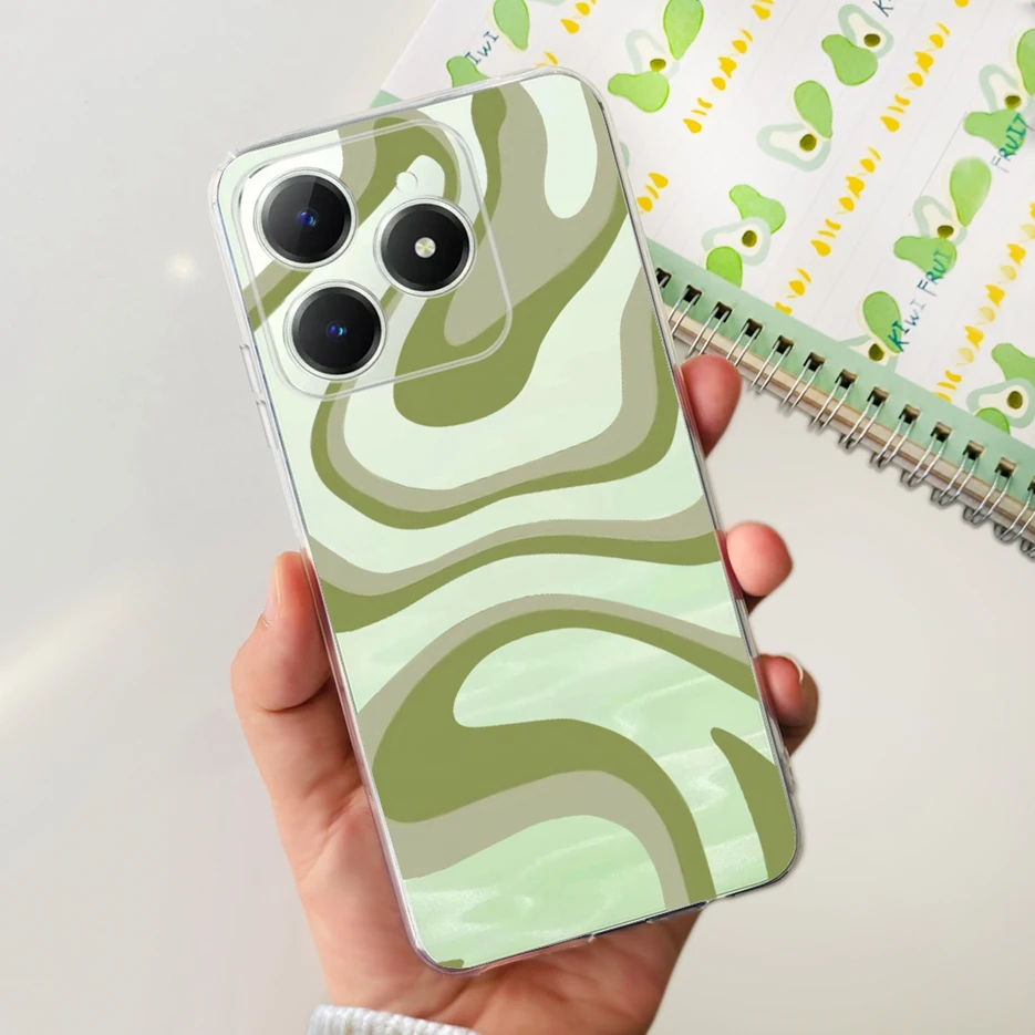 Luxury Painted Clear Silicone Phone Case - Soft Protective Cover