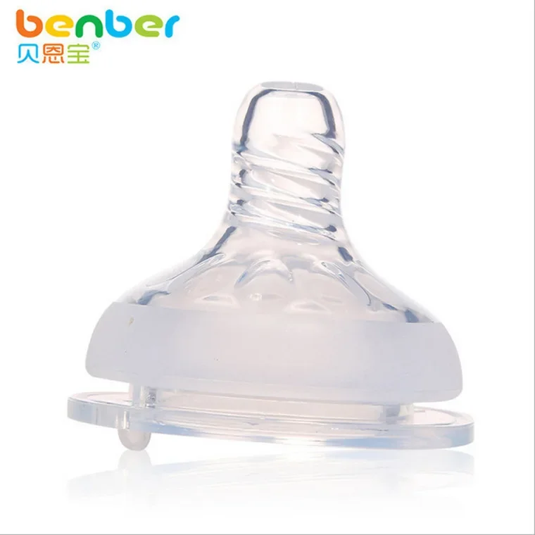 For Philips Avent Realistic Baby Silicone Nipple Soft Touch Wide Caliber Liquid Feeling Cross Hole Baby Bottle Accessories