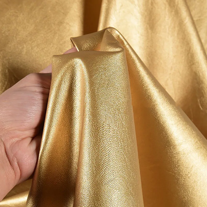 Matte PU Soft Leather Fabric for Sewing Motorcycle Jackets by Half Meter