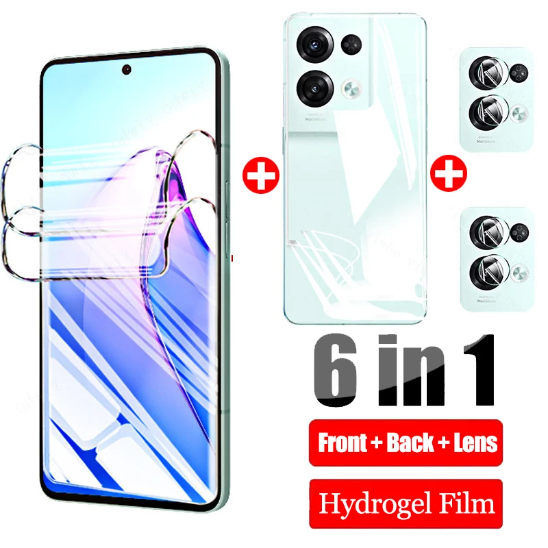 Vetro Idrogel Anteriore Posteriore Per Oppo Reno 8 Pro Plus 7 Pro 5G Pellicola Proteggi Schermo Per Fotocamera 9H Trasparente Per Oppo Reno 8 Pro Plus